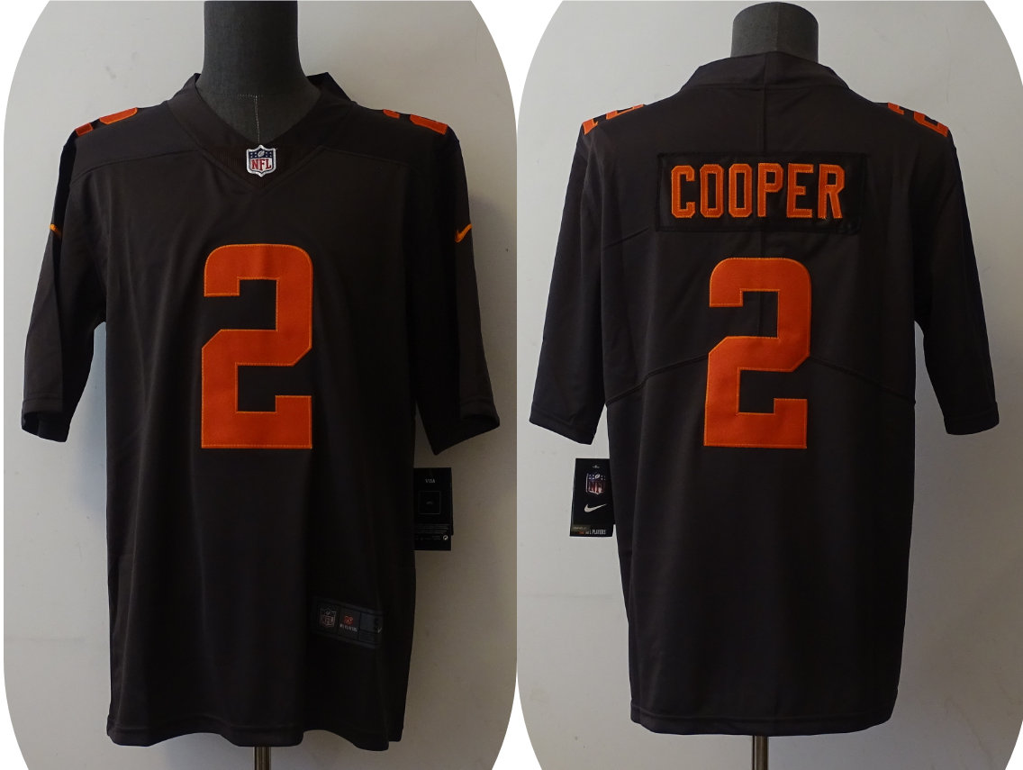 Men's Cleveland Browns Amari Cooper #2 Brown Jersey